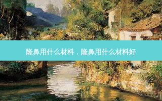 隆鼻用什么材料，隆鼻用什么材料好