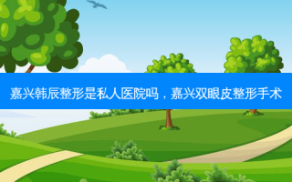 嘉兴韩辰整形是私人医院吗，嘉兴双眼皮整形手术