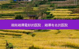 湖南湘潭 *** 的医院，湘潭有名的医院