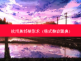 杭州鼻部整形术（韩式整容隆鼻）