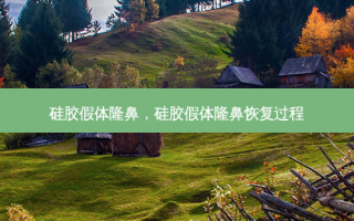 硅胶假体隆鼻，硅胶假体隆鼻恢复过程
