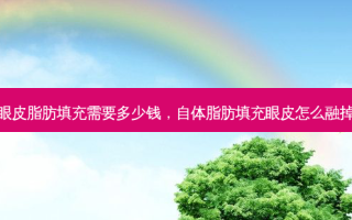 眼皮脂肪填充需要多少钱，自体脂肪填充眼皮怎么融掉