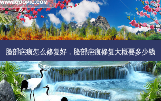 脸部疤痕怎么修复好，脸部疤痕修复大概要多少钱