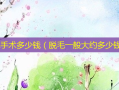 脱毛手术多少钱（脱毛一般大约多少钱）