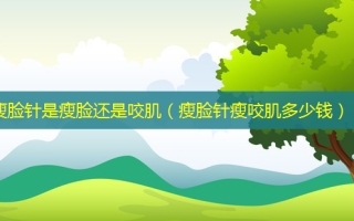 瘦脸针是瘦脸还是咬肌（瘦脸针瘦咬肌多少钱）