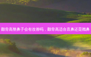 颧骨高整鼻子会有改善吗，颧骨高适合直鼻还是翘鼻
