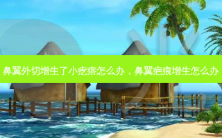 鼻翼外切增生了小疙瘩怎么办，鼻翼疤痕增生怎么办