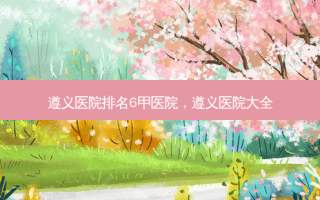 遵义医院排名6甲医院，遵义医院大全