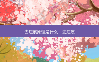 去疤痕原理是什么，去疤痕