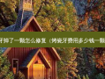 牙掉了一颗怎么修复（烤瓷牙费用多少钱一颗）