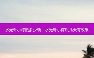 水光针小棕瓶多少钱，水光针小棕瓶几天有效果