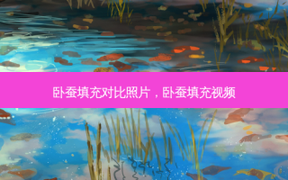 卧蚕填充对比照片，卧蚕填充视频