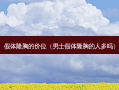 假体隆胸的价位（男士假体隆胸的人多吗）