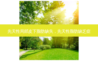 先天性局部皮下脂肪缺失，先天性脂肪缺乏症