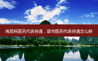 海思科医药代表待遇，诺华医药代表待遇怎么样