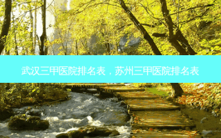 武汉三甲医院排名表，苏州三甲医院排名表