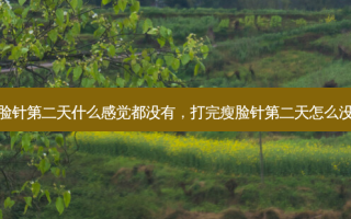 打完瘦脸针第二天什么感觉都没有，打完瘦脸针第二天怎么没有感觉