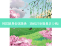 韩国隆鼻假体隆鼻（液体注射隆鼻多少钱）