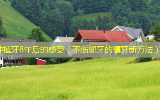 种植牙8年后的感受（不伤邻牙的镶牙新 *** ）