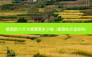 吸脂肪20斤大概需要多少钱（吸脂有后遗症吗）