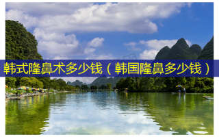 韩式隆鼻术多少钱（韩国隆鼻多少钱）