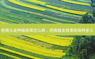 疤痕头发种植效果怎么样，疤痕植发效果能保持多久