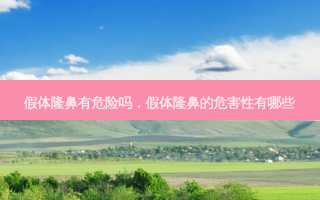 假体隆鼻有危险吗，假体隆鼻的危害性有哪些