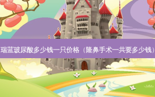 瑞蓝玻尿酸多少钱一只价格（隆鼻手术一共要多少钱）