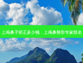 上海鼻子矫正多少钱，上海鼻整形专家排名
