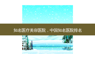 知名医疗美容医院，中国知名医院排名