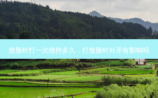 瘦脸针打一次维持多久，打瘦脸针补牙有影响吗