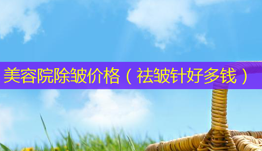 美容院除皱价格(祛皱针好多钱)-第1张图片-美选资讯网 美容院除皱价格(祛皱针好多钱)-第1张图片-美选资讯网