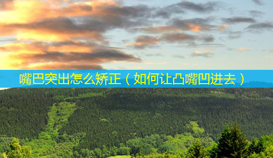 嘴巴突出怎么矫正(如何让凸嘴凹进去)-第1张图片-美选资讯网 嘴巴突出怎么矫正(如何让凸嘴凹进去)-第1张图片-美选资讯网